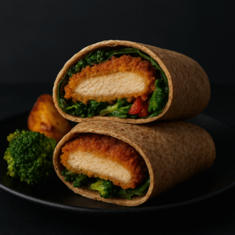 تورتيا شنيتسل – خبز اسود