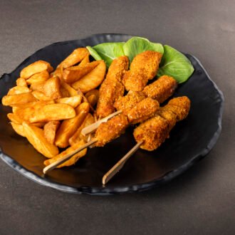 شنيتسل صحي + بطاطا مشويه