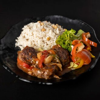 كباب + رز ابيض